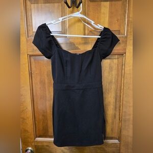 Lulu's Classic Black Mini Dress/Skort
